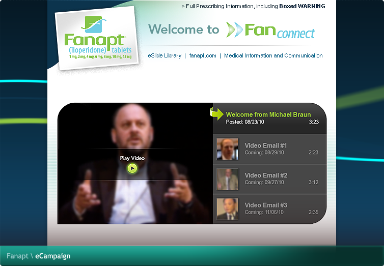 Fanapt eCampaign